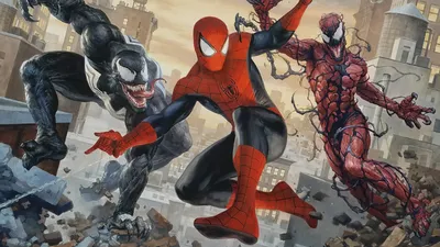 79751 Spider-Man 4K, Marvel Comics, Venom, Peter Parker, Carnage (Marvel Comics) - Rare Gallery HD Wallpapers картинки