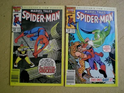 Marvel Tales 186, 189 (1986) 1-е приложение Shocker \ u0026 Kraven \ u0026 Vulture II Reprints M | eBay картинки