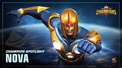 Обзор чемпионов — Nova (обновление 2021 г.) — Marvel Contest of Champions картинки