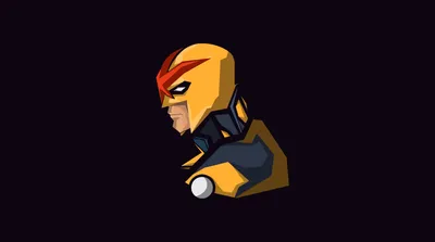 Nova Marvel Comics Minimalism, HD Superheroes, 4k Wallpapers, Images, Backgrounds, Photos and Pictures картинки