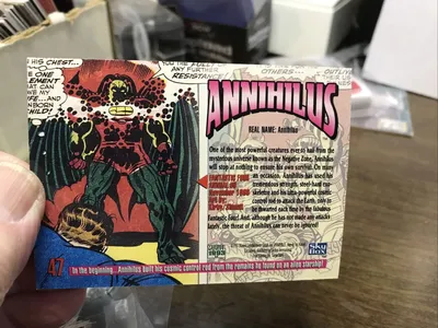 1993 SKYBOX MARVEL MASTERPIECE # 47 ANNIHILUS | eBay картинки