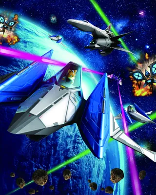 Star Fox 64 3D Обложка высокого разрешения 3DS Art картинки