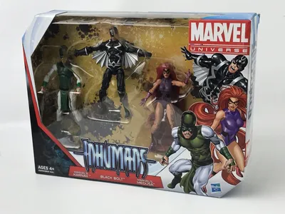 Marvel Universe Inhumans Figures 3 Pack Black Bolt Medusa Karnak Hasbro Новый | eBay картинки