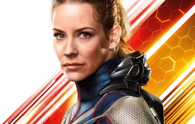 Обои фантастика, костюм, белый фон, Evangeline Lilly, постер, комикс, супергерои, Evangeline Lilly, MARVEL, Wasp, Hope van Dyne, Ant-Man and the Wasp, Человек-муравей и Оса картинки на рабочий стол, раздел фильмы - скачать картинки