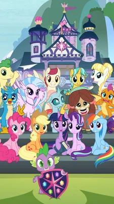 ID обоев: 325352 / TV Show My Little Pony: Friendship is Magic Phone Wallpaper, Huckleberry (My Little Pony), Gallus (My Little Pony), Ocellus (My Little Pony), Applejack (My Little Pony), Pinkie Pie, картинки