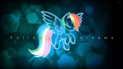 Rainbow Dash - My Little Pony Friendship is Magic [5] Обои на рабочий стол - Мультфильм обои - #18578 картинки