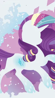 ID обоев: 382621 / ТВ-шоу My Little Pony: Friendship is Magic Обои для телефона, Rarity (My Little Pony), Минималистский, 1080x1920 скачать бесплатно картинки