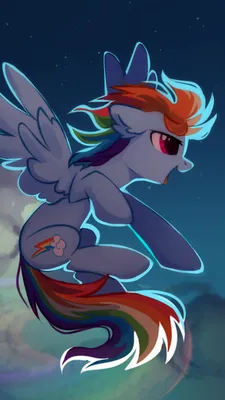 ID: 428030 / My Little Pony: Friendship is Magic Обои для рабочего стола, Радуга Дэш, 750x1334 скачать бесплатно картинки