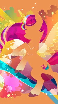 ID: 428039 / My Little Pony: A New Generation Phone Wallpaper, Minimalist, Sunny Starscout, 750x1334 скачать бесплатно картинки