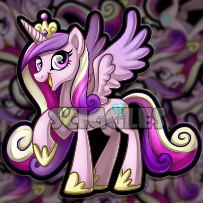 Наклейка MLP My Little Pony Princes Cadance Cadence - Etsy Россия картинки