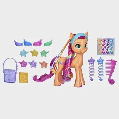 My Little Pony: Радуга нового поколения Sunny Starscout 6-дюймовая игрушка Orange Pony - Walmart.com картинки