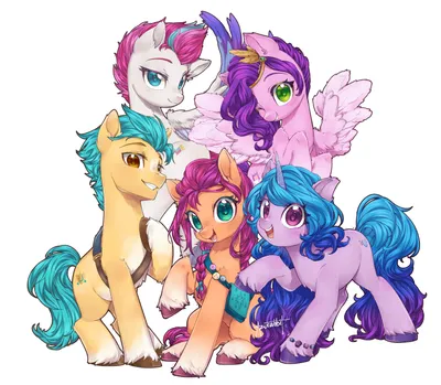 1306038 My Little Pony: A New Generation HD, Pipp Petals, Hitch Trailblazer, Izzy Moonbow, Sunny Starscout, Pegasus, Unicorn, Pony, Zipp Storm - Rare Gallery HD Wallpapers картинки