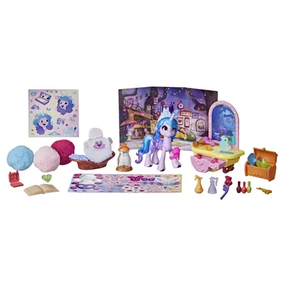 Мой маленький пони: фильм нового поколения Сюжетные сцены Critter Creation Izzy Moonbow Playset — Walmart.com картинки