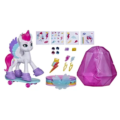 My Little Pony: фильм нового поколения, Crystal Adventure Zipp Storm, аксессуары-сюрпризы — Walmart.com картинки