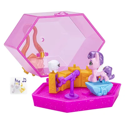 My Little Pony Mini World Magic Crystal Keychain Princess Pipp Petals, портативный игровой набор - Walmart.com картинки