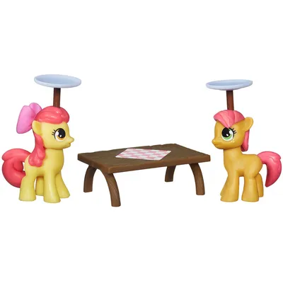 Коллекция My Little Pony Friendship is Magic Набор фигурок Эппл Блум и Свити Бэбс — Walmart.com картинки