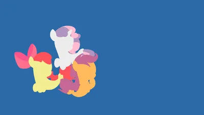 1313572 My Little Pony: Friendship Is Magic 4K, Apple Bloom, Sweetie Belle, Scootaloo (My Little Pony), Minimalist - Rare Gallery HD Wallpapers картинки