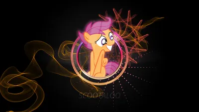 MLP - Неоновые обои Scootaloo Duo от DopeGraphic картинки