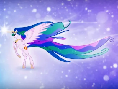 Обои My Little Pony Friendship Is Magic Celestia в разрешении 1024x768 картинки