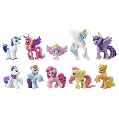 My Little Pony Toy Rainbow Equestria Favorites, включает 10 фигурок пони, эксклюзивно для Walmart - Walmart.com картинки