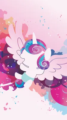 ID обоев: 382643 / ТВ-шоу My Little Pony: Friendship is Magic Обои для телефона, Минималист, Flurry Heart, 1080x1920 скачать бесплатно картинки