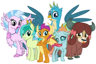 1322505 My Little Pony: лучший подарок на свете 4K, Sandbar (My Little Pony), Silverstream (My Little Pony: Friendship is Magic), Yona (My Little Pony), Gallus (My Little Pony), Smolder (My Little Pony), Ocellus ( картинки