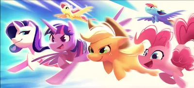 1305121 My Little Pony: Новое поколение HD, Rainbow Dash, Twilight Sparkle, Rarity (My Little Pony), Fluttershy (My Little Pony), Applejack (My Little Pony), Pinkie Pie - Rare Gallery HD Wallpapers картинки