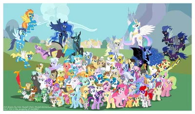 Friendship is Magic Cast Poster V.2 by Xain_Russell -- Fur Affinity [dot] net картинки