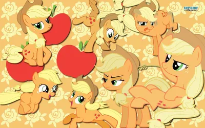 Applejack Collage Wallpaper - My Little Pony Friendship is Magic Обои (36660852) - Fanpop картинки