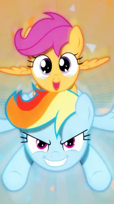 Обои ID: 433889 / TV Show My Little Pony: Friendship is Magic Обои для телефона, Scootaloo (My Little Pony), Мой маленький пони, Радуга Дэш, Вектор, 750x1334 скачать бесплатно картинки