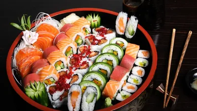 Обои текстура, texture, роллы, суши, sushi, rolls, японская кухня, японская кухня картинки на рабочий стол, раздел текстуры - скачать картинки