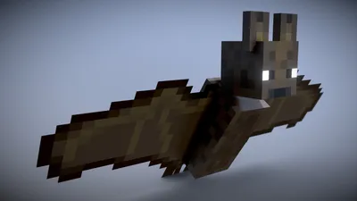 Minecraft - Летучая мышь - Скачать бесплатную 3D модель от Vincent Yanez (@vinceyanez) [0d7d750] картинки