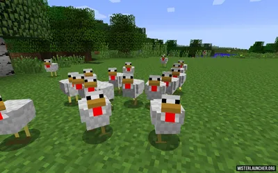 Скачать мод More Chickens для Майнкрафт [1.12.2] [1.12.1] [1.11.2] [1.10.2] [1.10] картинки