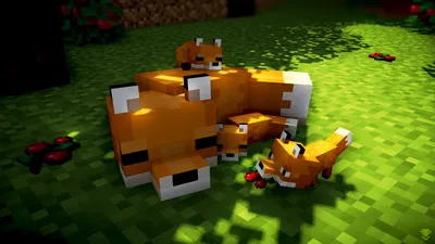 Minecraft Fox Wallpapers - Топ бесплатных фонов Minecraft Fox картинки