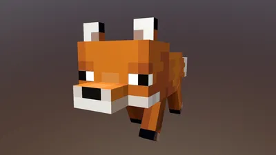 Fox Minecraft - Скачать бесплатную 3D модель от kuzneciv (@kuznecivBlender) [3c7b1e0] картинки