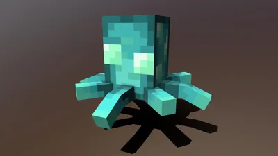 Minecraft Glow-Squid — 3D модель от Edge (@ItsEdge) [0103456] картинки