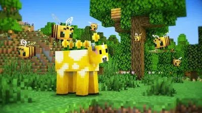 Minecraft Moobloom и пчелы от Flowerscow в 2022 году | Майнкрафт обои, Майнкрафт картинки, Майнкрафт картинки