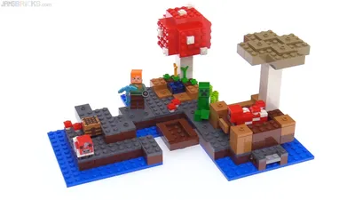 Обзор LEGO Minecraft The Mooshroom Island — 21129 картинки