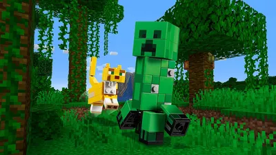 BigFig Creeper™ и Ocelot 21156 - Наборы LEGO® Minecraft™ - LEGO.com для детей картинки