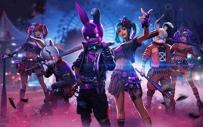 Скачать обои 4k Free Fire Punkster Bunny Skin картинки