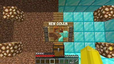 Как СОЗДАТЬ ПРОКЛЯТЫЙ ДВОЙНОЙ ГОЛЕМ в Minecraft DIAMOND DIRT GOLEM - видео Dailymotion картинки