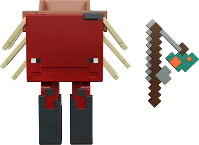 Minecraft Craft-A-Block Strider Figure, аутентичный персонаж, основанный на видеоигре — Walmart.com картинки