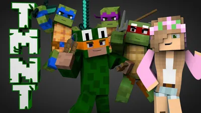 Teenage Mutant Ninja Turtles\" - Minecraft Parody | Черепашки-ниндзя, Игровые обои, Мутант картинки