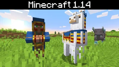 Minecraft 1.14 - Странствующий торговец с ламой, рейдовым рогом, опустошителями - YouTube картинки