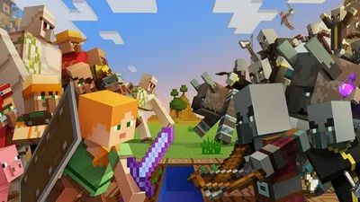 Игроки Minecraft Bedrock Edition теперь могут насладиться новым обновлением Village \ u0026 Pillage | ВГ247 картинки