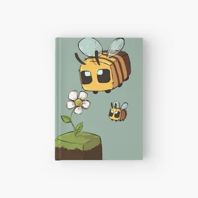 Спиральный блокнот Minecraft Bees на продажу от TeeaArts | Redbubble картинки