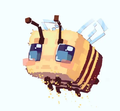 Скачать милые обои Minecraft Bee картинки