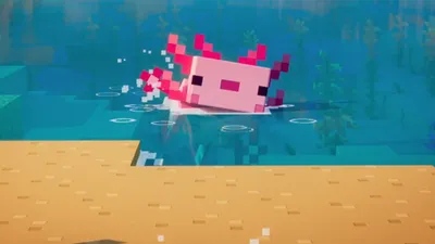 Minecraft: Axolotls - Как приручить аксолотля в обновлении «Утесы и пещеры» | ВГ247 картинки