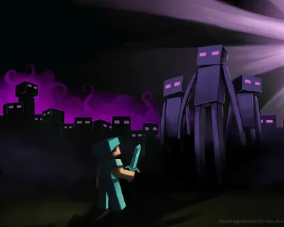 Enderman Wallpaper: Enderman правит планетой o_o | Minecraft обои, Рисунки Minecraft, Minecraft steve картинки