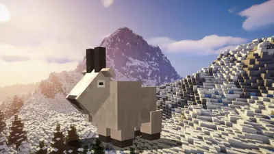 Minecraft Goat: новый моб в пещерах и скалах все функции » FirstSportz картинки